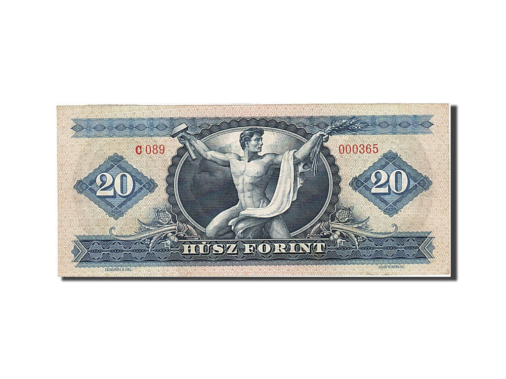Banknote, Hungary, 20 Forint, 1957-1983, 1965-09-03, KM:169D, AU(55-58)