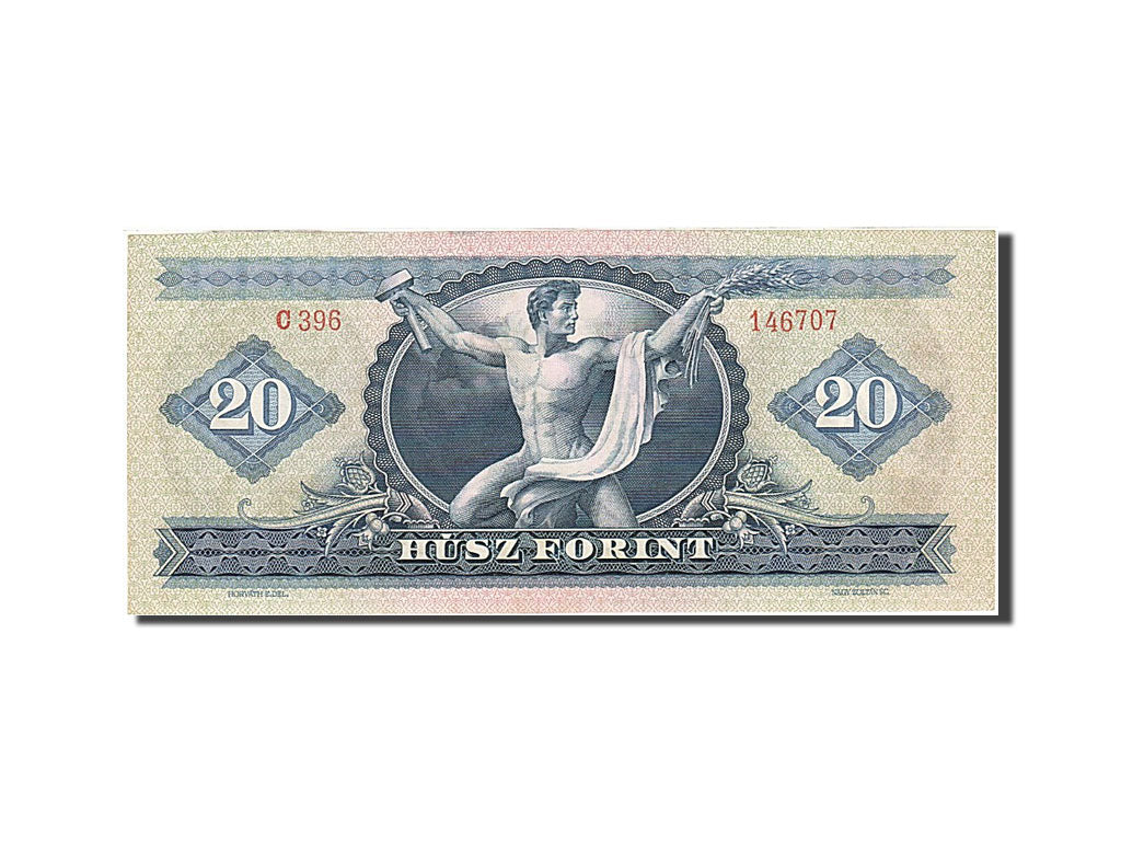 Banknote, Hungary, 20 Forint, 1957-1983, 1969-06-30, KM:169e, UNC(63)