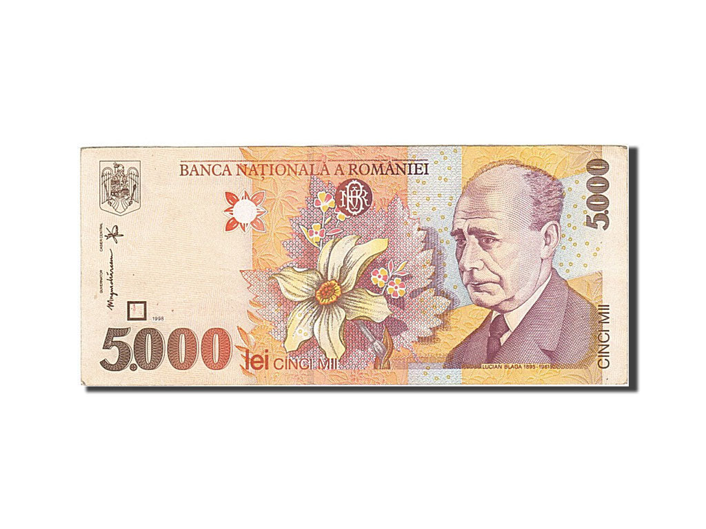 Banknote, Romania, 5000 Lei, 1996-2000, 1998, KM:107a, AU(55-58)