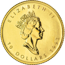 CANADA, 10 Dollars, 1993, Royal Canadian Mint, KM #189, MS(65-70), Gold, 7.81