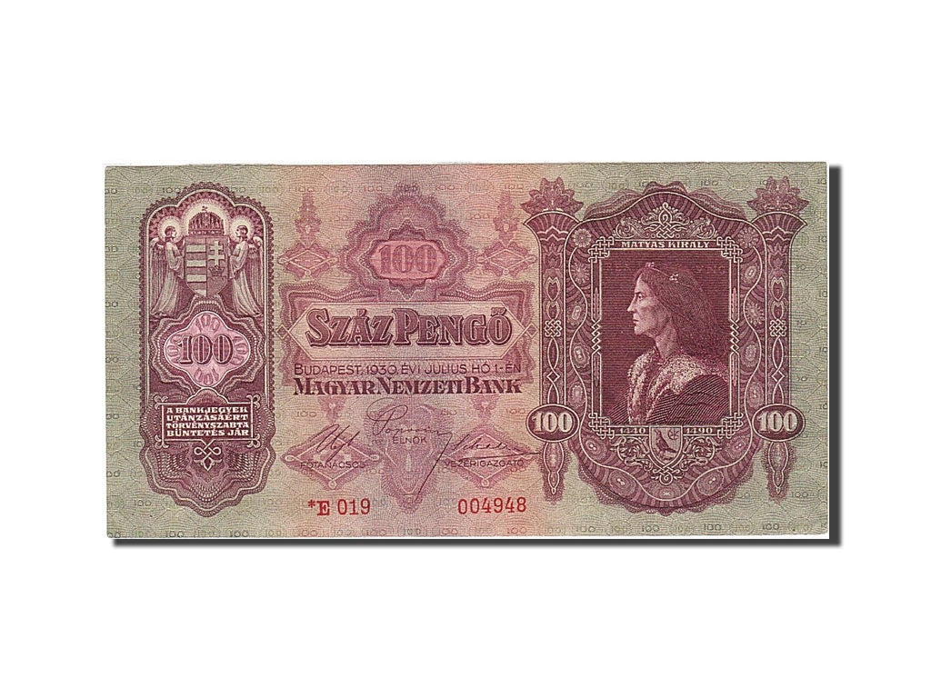 Hungary, 100 Pengö, 1928-1930, 1930-07-01, KM:98, UNC(60-62)