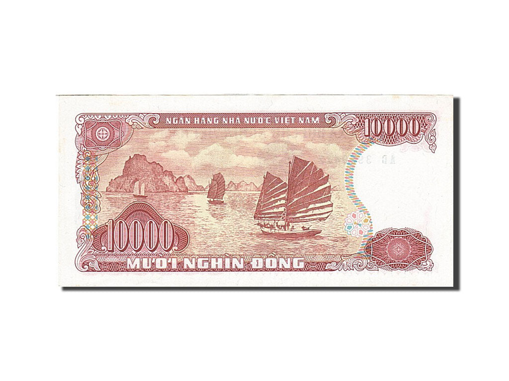 Banknote, Vietnam, 10,000 D<ox>ng, 1988-1991, 1993, KM:115a, AU(55-58)
