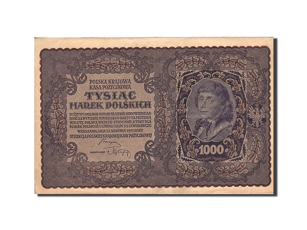 Banknote, Poland, 1000 Marek, 1919, 1919-08-23, KM:29, UNC(60-62)
