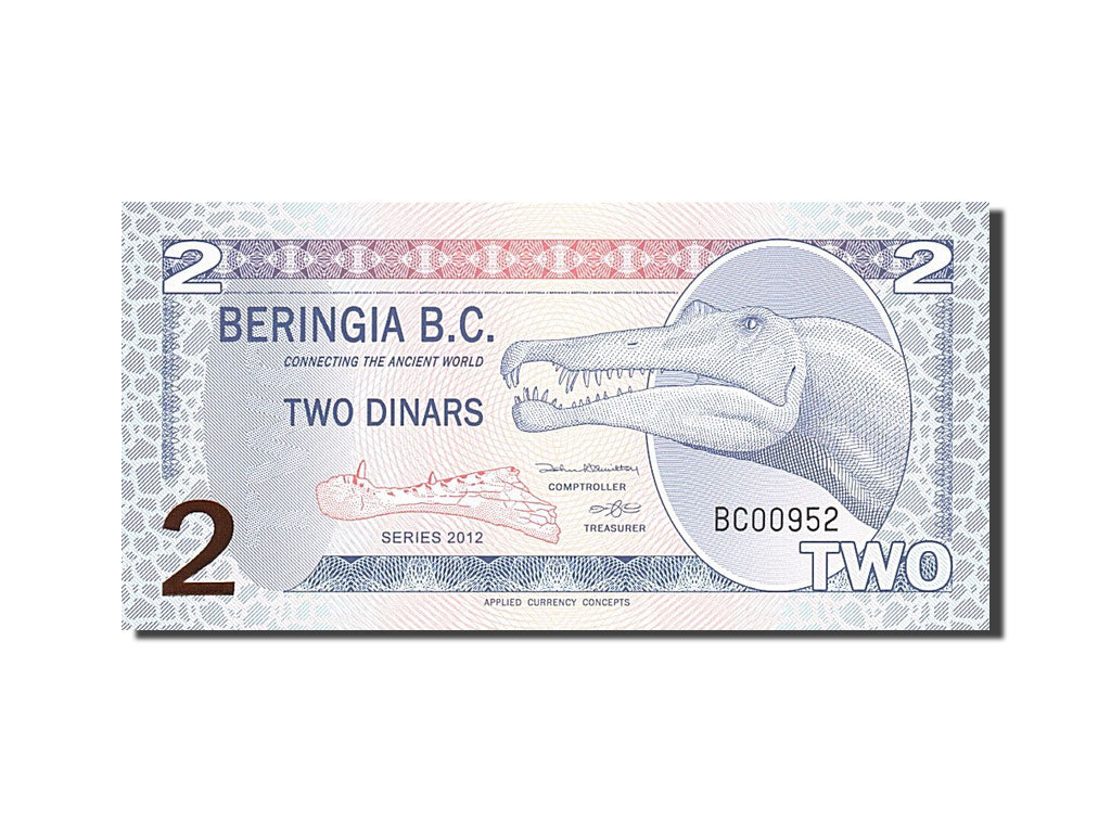 Russia, Bering Strait, 2 Dinar, 2012, 2012, UNC(65-70)