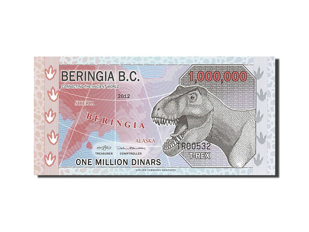 Russia, bering Strait, 1 million Dinars, 2012, 2012, UNC(65-70)