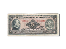 Billet, Honduras, 5 Lempiras, 1953-1956, 1966-01-07, KM:51b, TTB