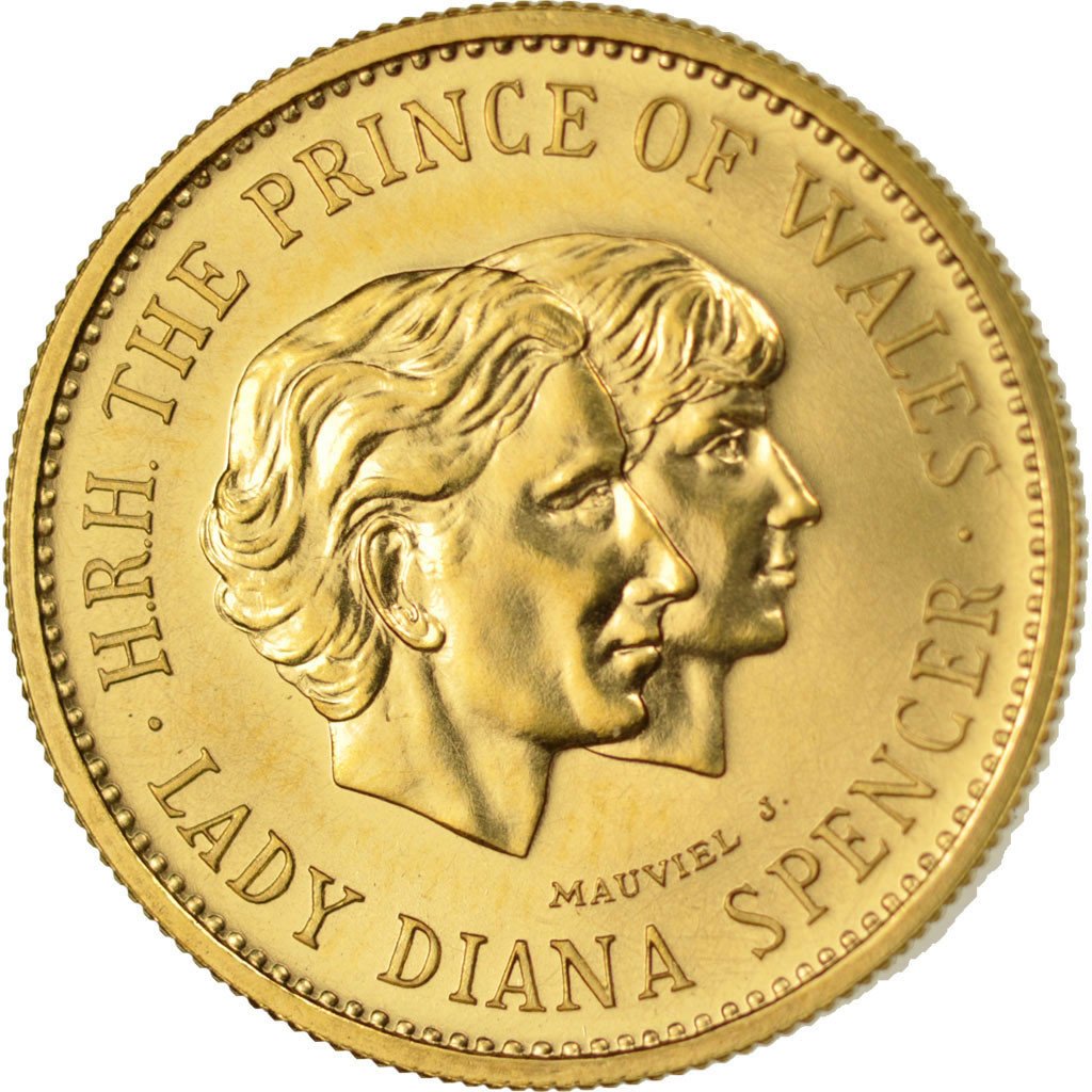 Great Britain, History, Medal, 1981, MS(60-62), Mauviel, Gold, 6.47