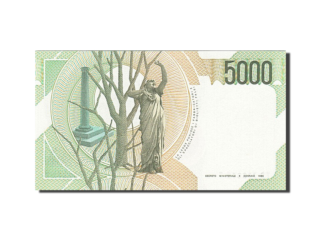 Banknote, Italy, 5000 Lire, 1984-1985, 1985-01-04, KM:111c, UNC(65-70)