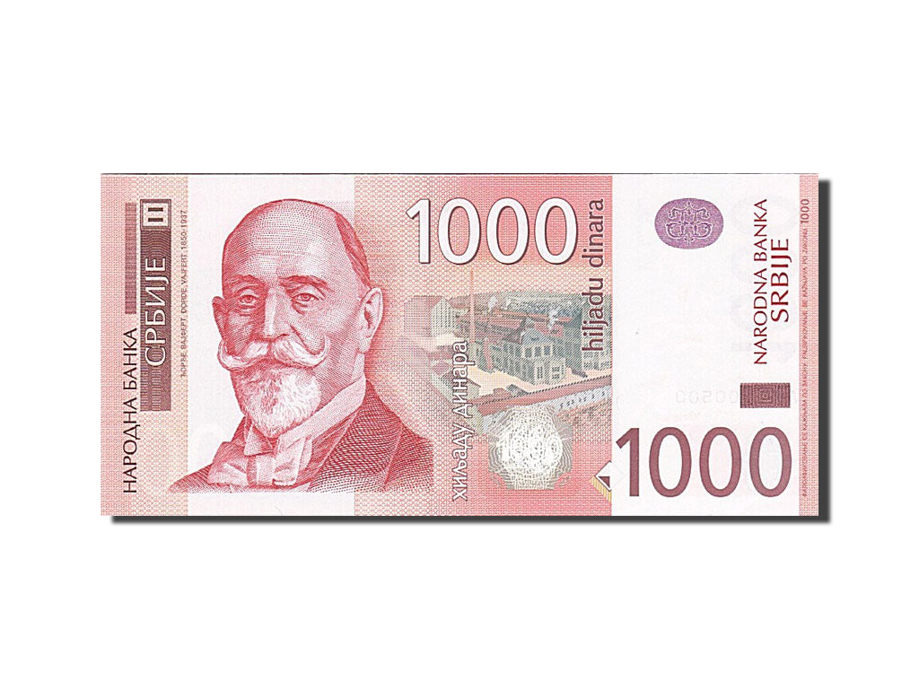 Serbien, 1000 Dinara, 2003, KM:44b, 2003, UNC(65-70)