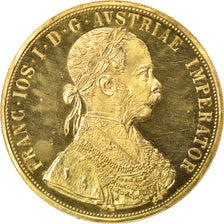 AUSTRIA, 4 Ducat, 1915, KM #2276, MS(60-62), Gold, 14.00