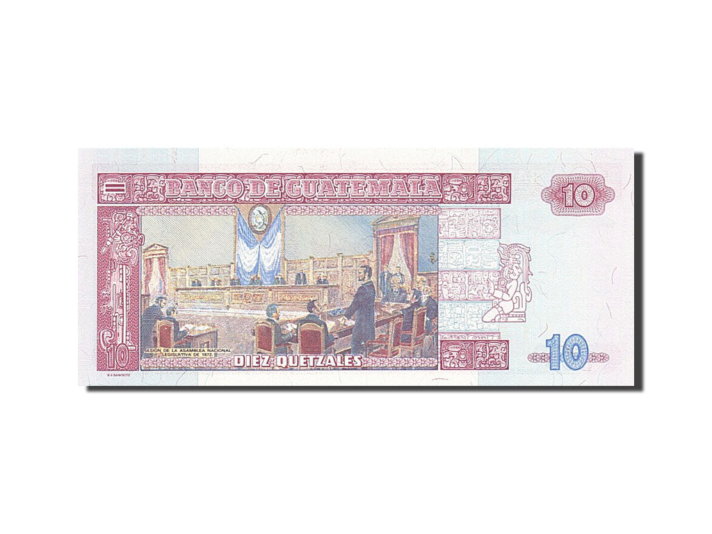 Billet, Guatemala, 10 Quetzales, 1998-1999, 1995-07-29, KM:101, NEUF