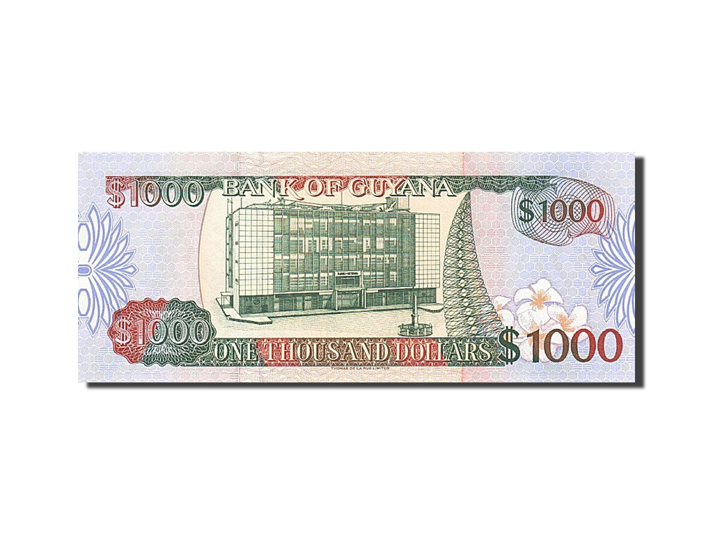 Guyana, 1000 Dollars, 1996-1999, Undated (1996), KM:33, UNC(65-70)