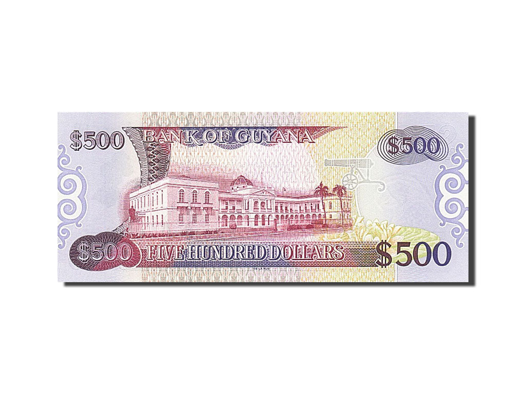 Geldschein, Guyana, 500 Dollars, 2000, Undated (2002), KM:34a, UNZ