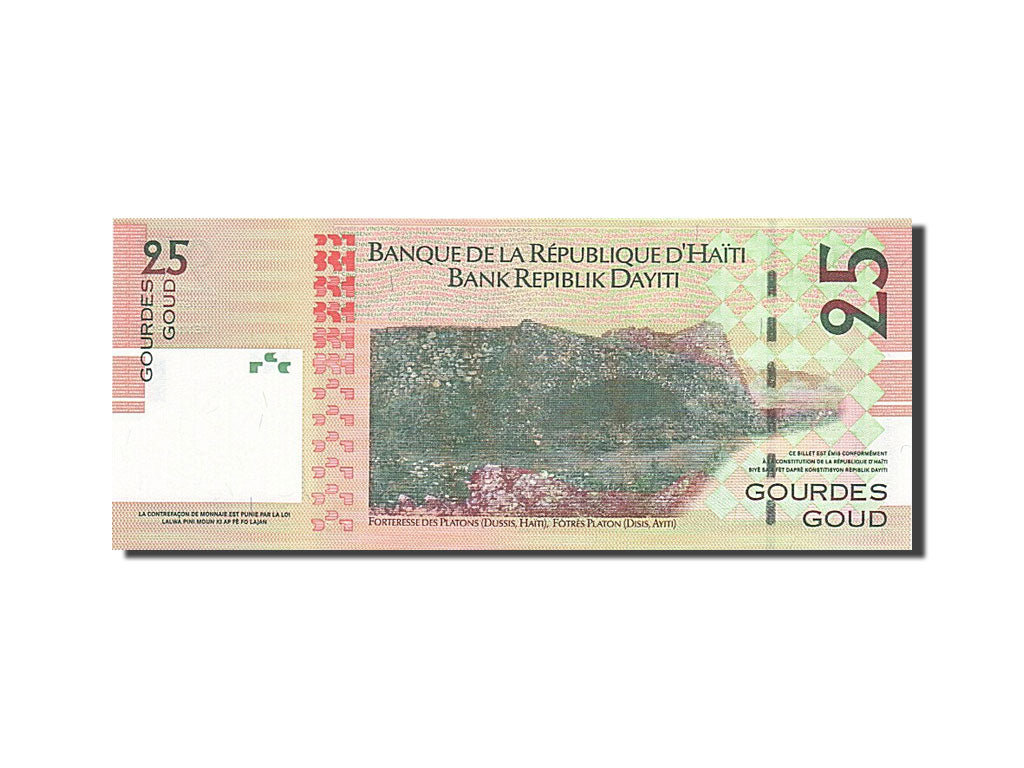 Banknote, Haiti, 25 Gourdes, 2004, 2004, KM:273a, UNC(65-70)