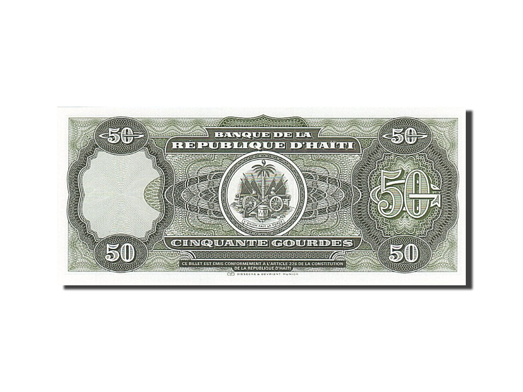 Banknote, Haiti, 50 Gourdes, 1989-1991, 1991, KM:257a, UNC(65-70)