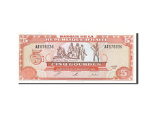Haiti, 5 Gourdes, 1992-1994, 1992, KM:261a, UNC(65-70)
