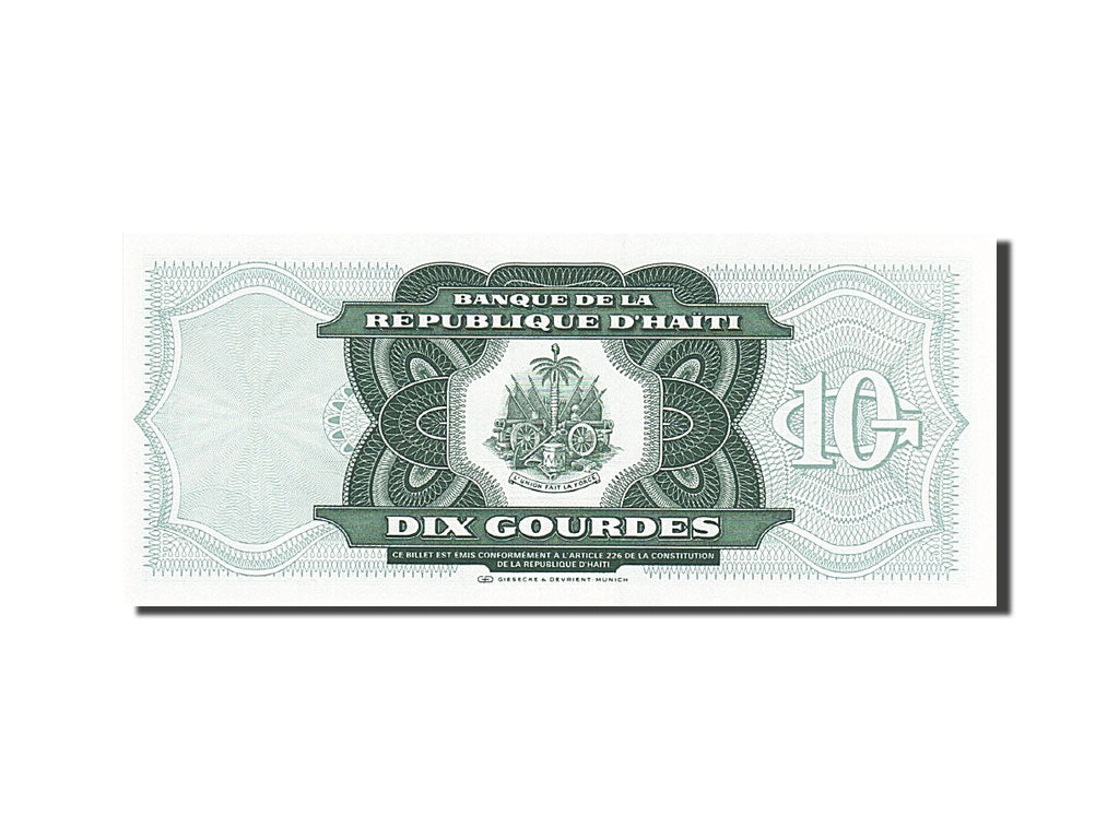 Haiti, 10 Gourdes, 1989-1991, 1991, KM:256a, UNC(65-70)