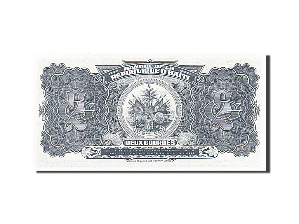Banknote, Haiti, 2 Gourdes, 1951-1964, Undated, KM:179a, UNC(65-70)