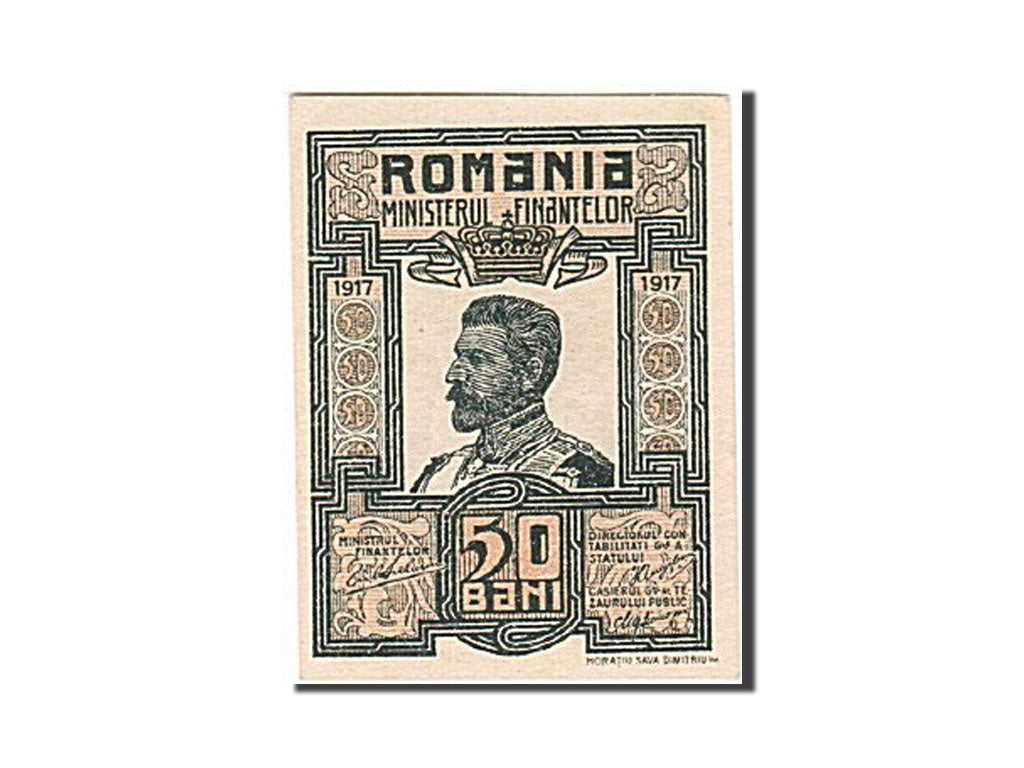 Rumänien, 50 Bani, 1917, 1917, KM:71, UNC(63)