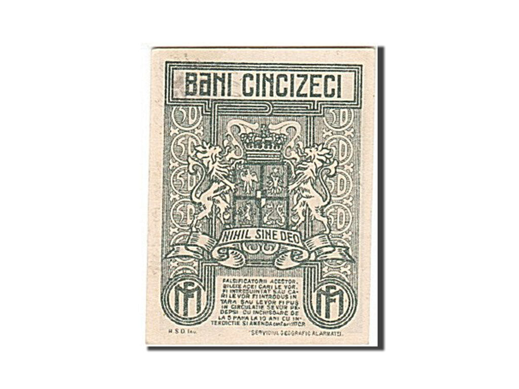 Rumänien, 50 Bani, 1917, 1917, KM:71, UNC(63)