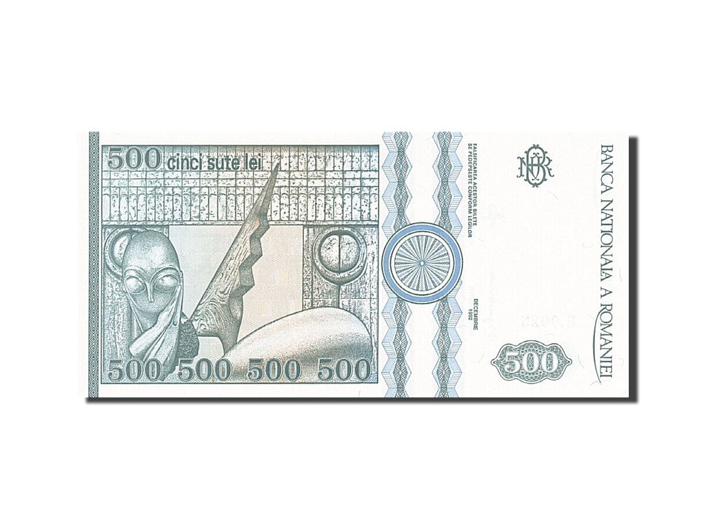 Banknote, Romania, 500 Lei, 1991-1994, 1992, KM:101b, UNC(65-70)