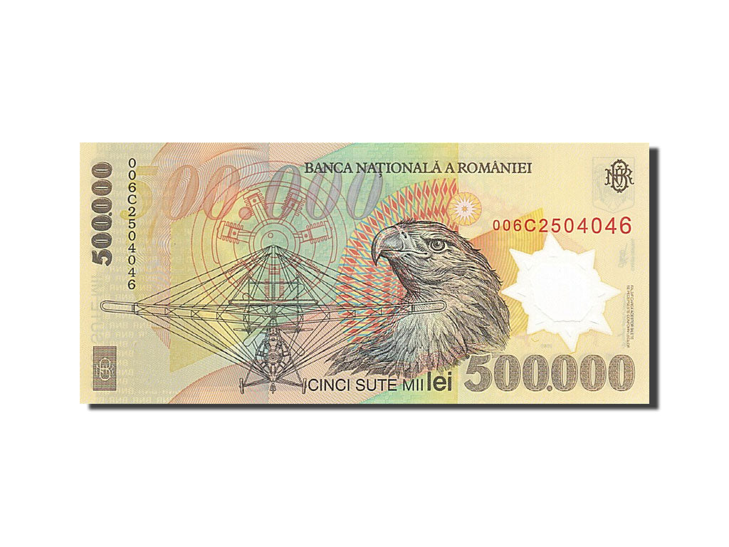 Rumänien, 500,000 Lei, 2000-2001, 2000, KM:115a, UNC(65-70)