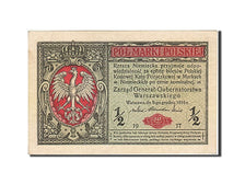 Poland, 1/2 Marki, 1916-1917, KM:1, 1917, UNC(60-62)