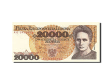 Poland, 20,000 Zlotych, 1987-1990, KM:152a, 1989-02-01, UNC(65-70)