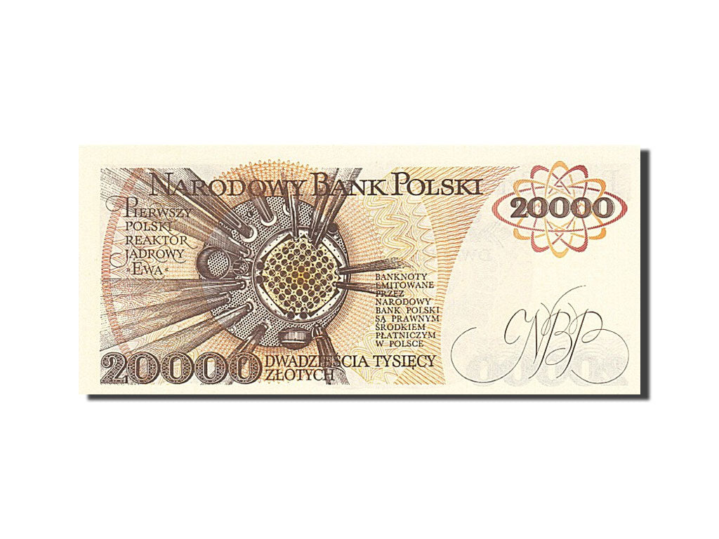 Poland, 20,000 Zlotych, 1987-1990, KM:152a, 1989-02-01, UNC(65-70)
