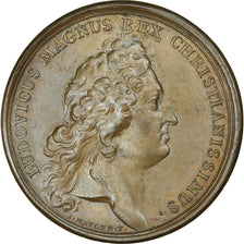 France, Medal, Louis XIV, Remise aux Espagnols des Contributions, 1684, Mauger