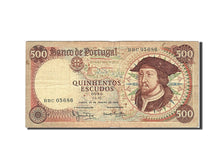 Portugal, 500 Escudos, 1964-1966, 1966-01-25, KM:170a, TB