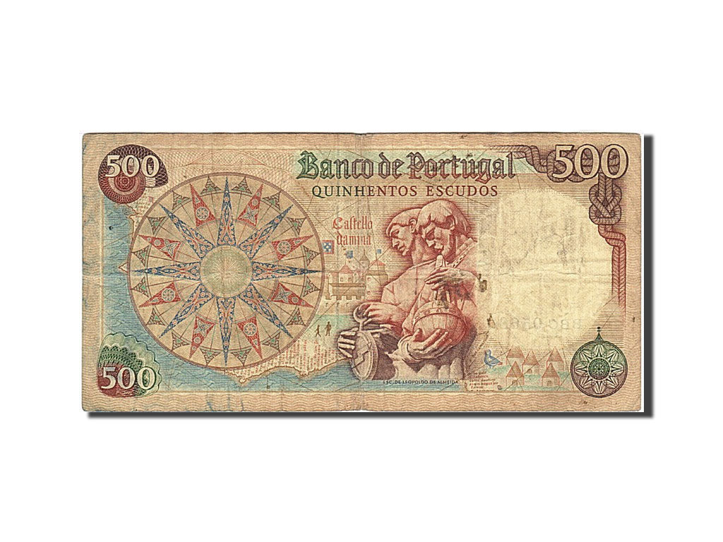 Portugal, 500 Escudos, 1964-1966, 1966-01-25, KM:170a, VF(20-25)