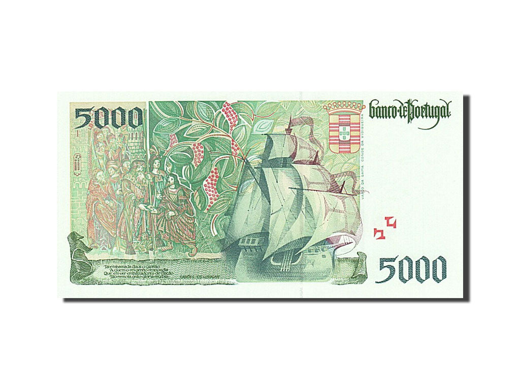 Portugal, 5000 Escudos, 1995-1997, 1998-07-02, KM:190e, UNC(65-70)