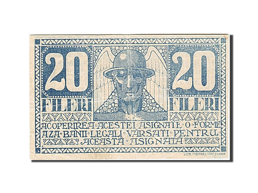 Roumanie, 20 Fileri, 1919, 1919-12-01, TTB+