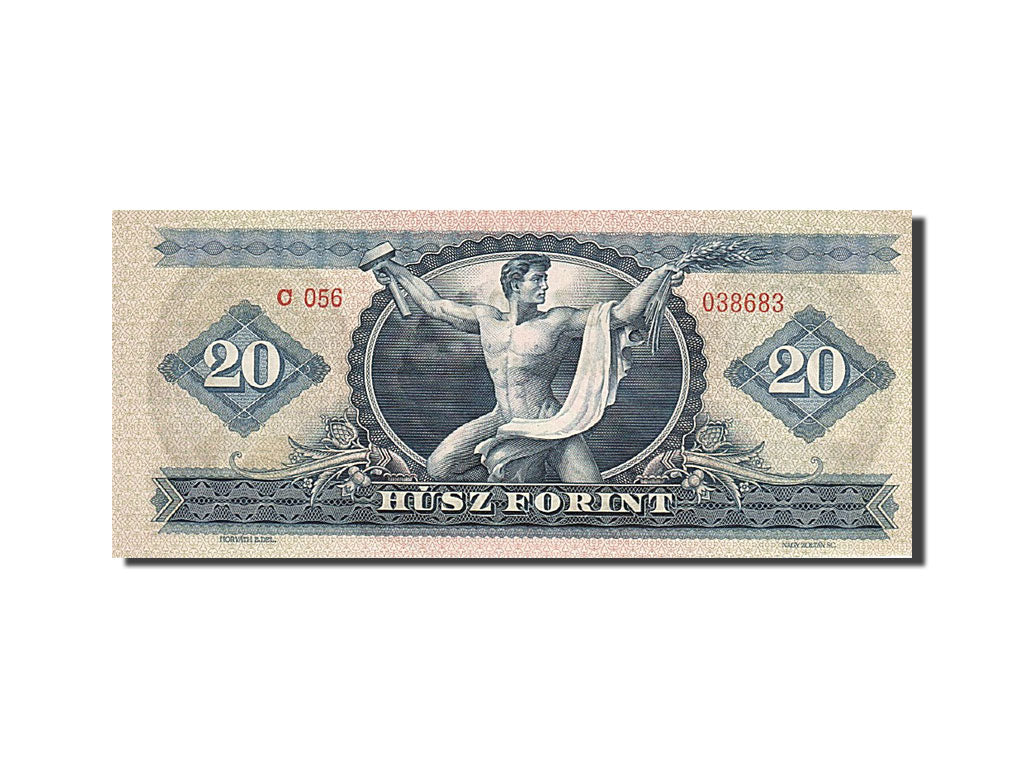 Hungary, 20 Forint, 1957-1983, 1962-10-12, KM:169c, UNC(65-70)