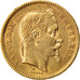 Second Empire, 20 Francs Napoléon III tête laurée