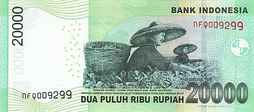 Geldschein, Indonesien, 20 000 Rupiah, 2013, 2013, UNZ