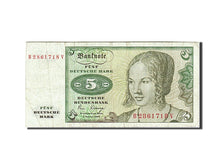 République fédérale allemande, 5 Deutsche Mark, 1980, KM:30b, 1980-01-02, TB
