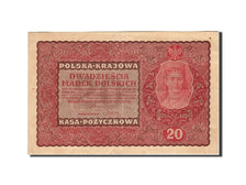 Pologne, 20 Marek, 1919, KM:26, 1919-08-23, TTB