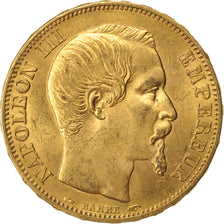 FRANCE, Napoléon III, 20 Francs, 1853, Paris, KM #781.1, AU(55-58), Gold, Gadour