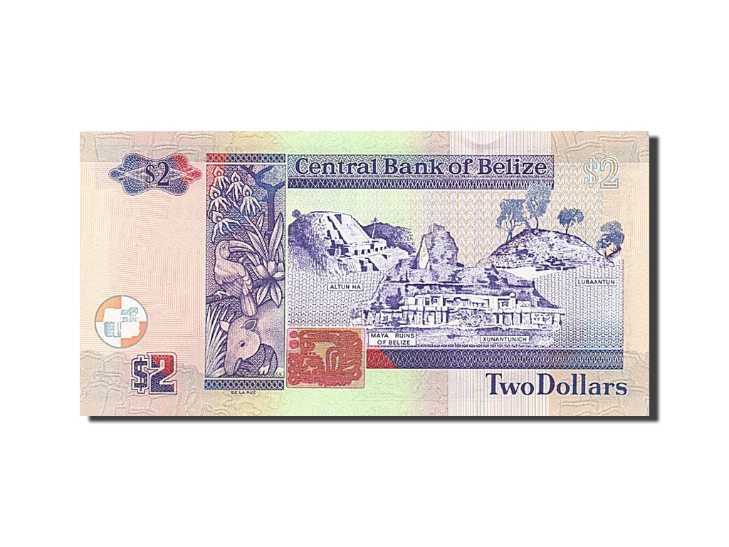 Geldschein, Belize, 2 Dollars, 2011, 2011-11-01, UNZ