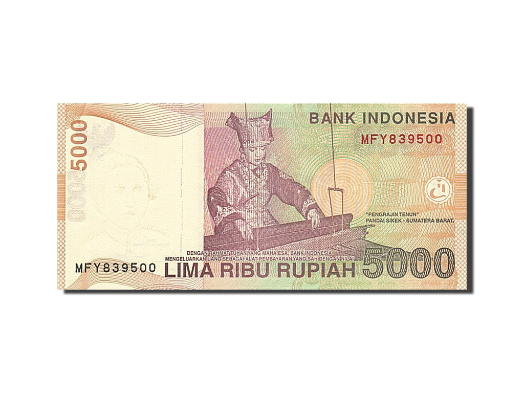 Banconote, Indonesia, 5000 Rupiah, 2015, 2015, FDS