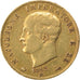ITALIAN STATES, 40 Lire, 1812, Milan, KM #12, EF(40-45), Gold, 12.85
