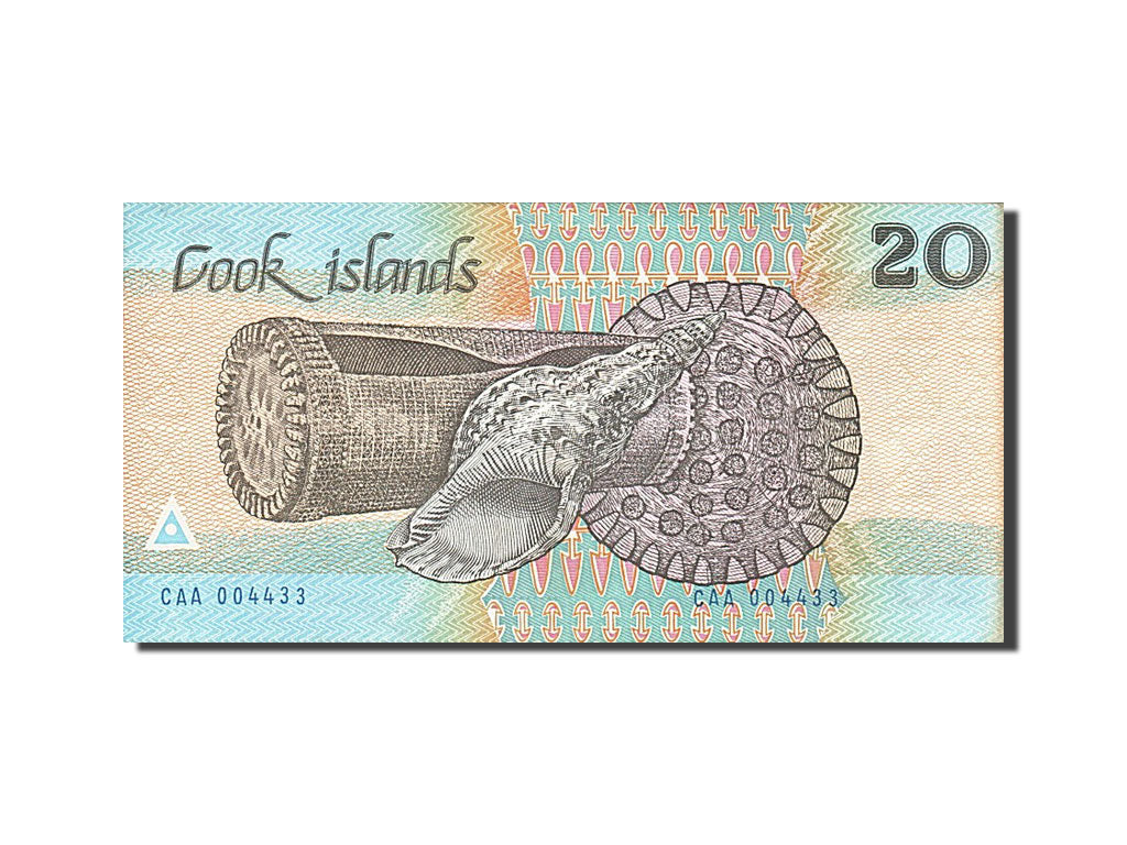 Cookinseln, 20 Dollars, 1987, Undated, KM:3a, UNZ-