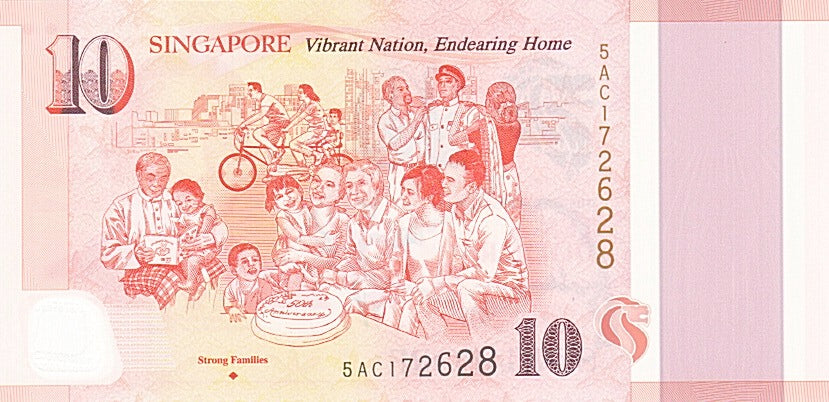 Billete, 10 Dollars, 2015, Singapur, 2015, UNC