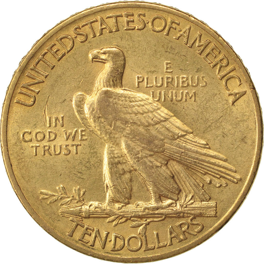 UNITED STATES, Indian Head, $10, Eagle, 1914, U.S. Mint, KM #130, AU(55-58),...