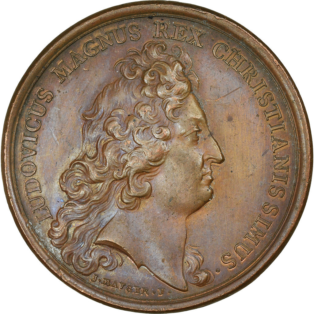 Francja, Medal, Louis XIV, Prise de Luxembourg, Historia, 1684, Mauger