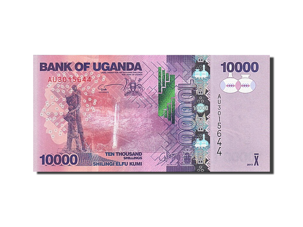 Geldschein, Uganda, 10,000 Shillings, 2013, 2013, UNZ