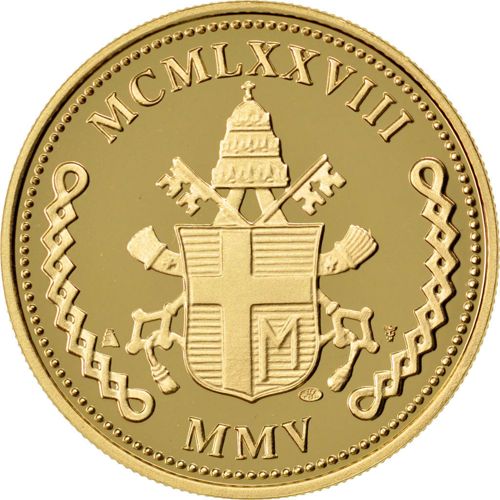 Vatican, Medal, 2005, MS(65-70), Gold, 13.00