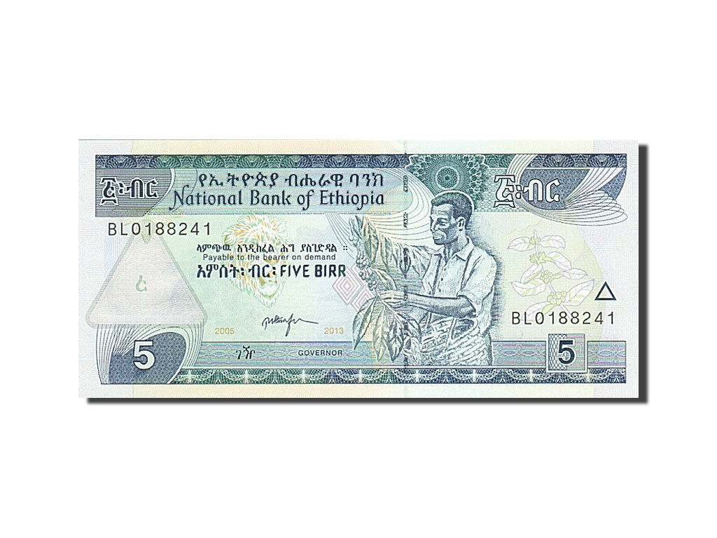 Éthiopie, 5 Birr, 1997-2013, 2013, NEUF